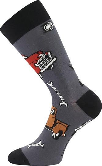 Lonka® ponožky Depate auta 43-46 (29-31) 3 páry