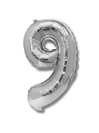 Balónek CONCORDE fóliový 40cm, č.9, stříbrná