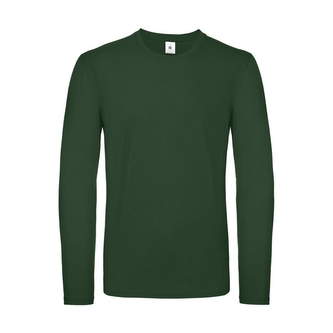 Triko s dlouhým rukávem B&C LSL - zelené, XXL