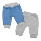 Rostoucí oboustranné kalhoty Hand Made, modrá-šedá, vel. 80/86; 80/86 (12-18m)