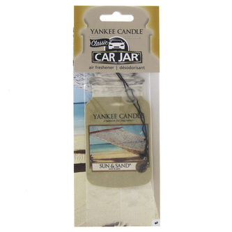 Osvěžovač do auta Yankee Candle, Slunce a písek, 1x papírová visačka