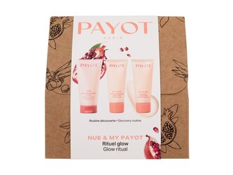 PAYOT Nue pleťový krém Nue Vitamin-Rich Radiance Cream 30 ml + noční pleťová maska Nue Radiance Sleep Mask 30 ml + odličovač Nue D'Tox Make-up Remover Gel 50 ml