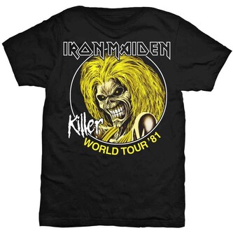 Tričko Iron Maiden - Killers World Tour 81, M