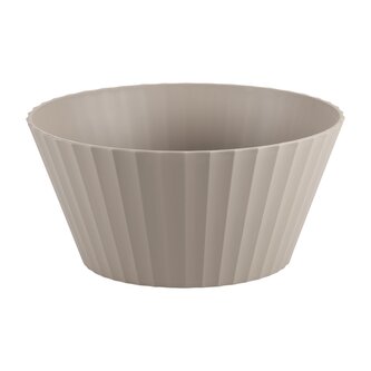 KESPER Miska na ovoce a saláty hnědá plast, průměr 25cm, výška 12cm