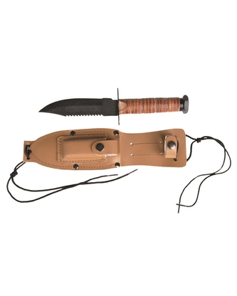 Nůž US Pilot Survival - černý-hnědý