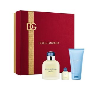 Dolce & Gabbana Light Blue Pour Homme - EDT 75 ml + sprchový gel 50 ml + EDT 4,5 ml man