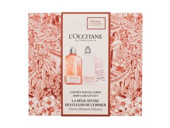 L'Occitane Cherry Blossom sprchový gel 250 ml + tělové mléko 250 ml + krém na ruce 30 ml