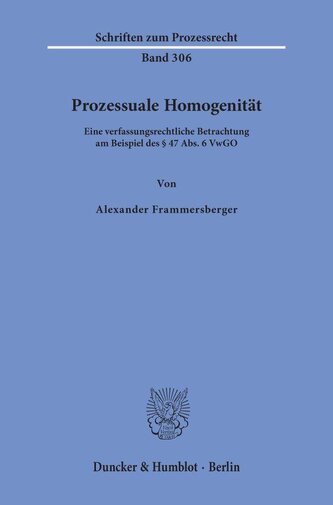 Prozessuale Homogenität