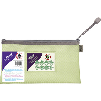 Snopake, Kapsa na zip Zippa-Bag EVA mesh, DL, pastelová zelená