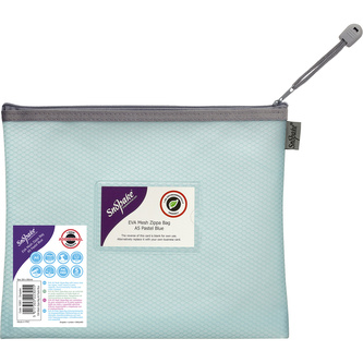 Snopake, Kapsa na zip Zippa-Bag EVA mesh, A5, pastelová modrá
