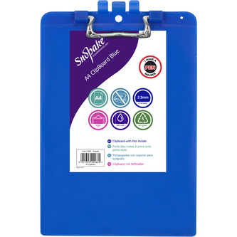 Snopake, Desky s klipem, PP, A4, modré