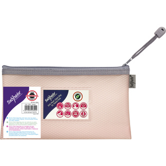 Snopake, Kapsa na zip Zippa-Bag EVA mesh, DL, pastelová růžová