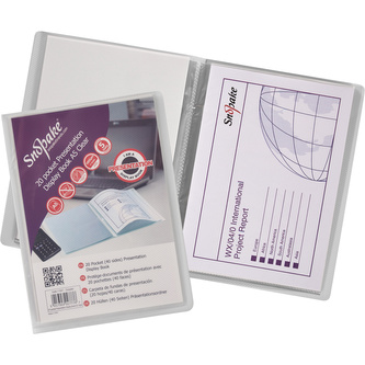 Snopake, Katalogová kniha, 20 kapes, PP, A5, transparentní bezbarvý