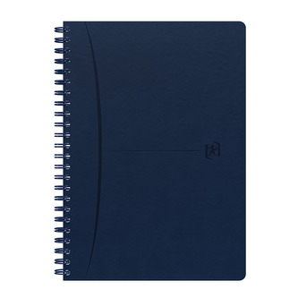 Blok spirálový Oxford Signature A5/80 listů, čtvereček, modrý