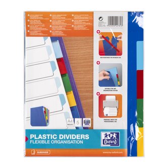 Rozřaďovač Oxford A4/5 barev Maxi