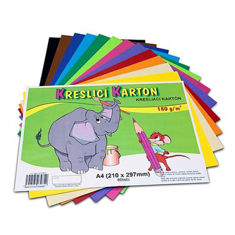 Výkres školní A4 180g / 60 list. sada 12 barev