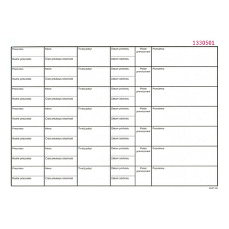 Kniha ubytovaných A4 (160)