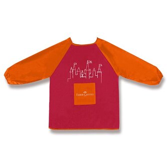 Zástěra na malování - malinová