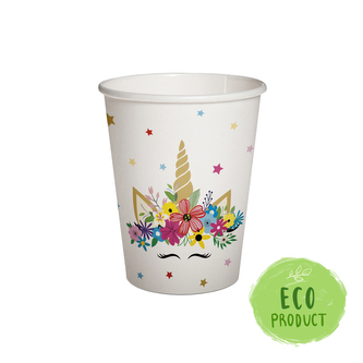 Papírový kelímek 250 ml Unicorn Party