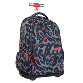 Školní batoh na kolečkách MILAN (25 L) Rocket Boom, black & grey