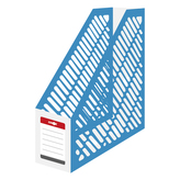 Stojan na časopisy A4 JUNIOR skládací - bílo-modrý