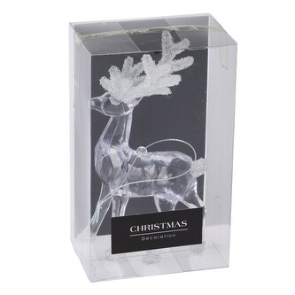 Jelen se třpytivými parohy - dekorace