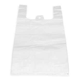 Taška (HDPE) extra-silná biela 40+20 x 60 cm `18kg` [50 ks]