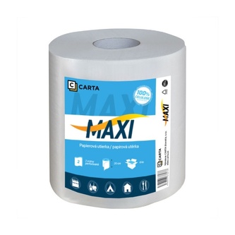 Papírová utěrka CARTA Maxi 2 vrstvy, návin 115 m, 460 útržků, výška 20 cm, bal. 6 ks