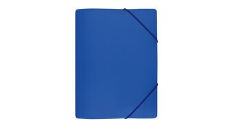 Teczka z gumką szeroka niebieska