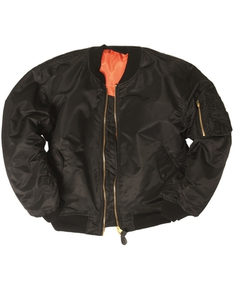 US letecká bunda MA1 Bomber Basic - černá, XS