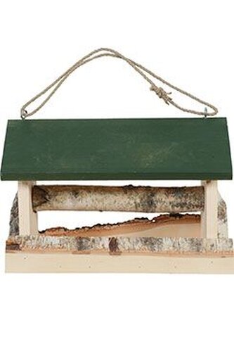 Budka krmítko HUT dřevěná XL zelená Zolux