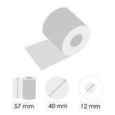 Kotoučky TERMO KRPAROLLS 57/40/12 (10ks)