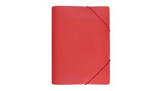 Teczka z gumką szeroka czerwona