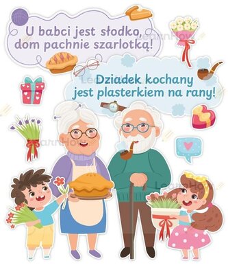 Dekoracje okolicznościowe - Dzień Babci i Dziadka Dekoracje okolicznościowe - Dzień Babci i Dziadka