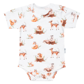 Bodyčko krátký rukáv Veverka vel. 56 - 74; Barva: bílá; Velikost: 56