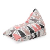 Sedací vak Triangl Tříbarevné jehlany: 120 x 100 x 100 cm