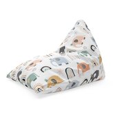 Sedací vak Triangl Animovaní sloni: 120 x 100 x 100 cm