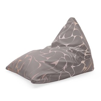 Sedací vak Triangl Béžové vzorce: 120 x 100 x 100 cm Sedací vak Triangl Béžové vzorce: 120 x 100 x 100 cm