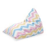 Sedací vak Triangl Tříbarevné klikyháky: 120 x 100 x 100 cm