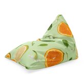 Sedací vak Triangl Citrus a květ: 120 x 100 x 100 cm