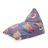 Sedací vak Triangl Kočičky s jahodami: 120 x 100 x 100 cm