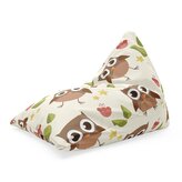 Sedací vak Triangl Sovy: 120 x 100 x 100 cm