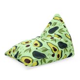 Sedací vak Triangl Kreslené avokádo: 120 x 100 x 100 cm