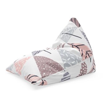 Sedací vak Triangl Barevné stromky: 120 x 100 x 100 cm