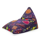 Sedací vak Triangl Nakreslené květiny: 120 x 100 x 100 cm