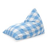 Sedací vak Triangl Košilový vzor: 120 x 100 x 100 cm