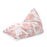 Sedací vak Triangl Růžové obloučky: 120 x 100 x 100 cm