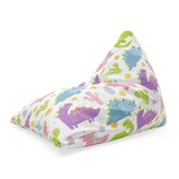 Sedací vak Triangl Dinosauři s kaktusy: 120 x 100 x 100 cm