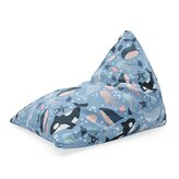 Sedací vak Triangl Dětský mořský svět: 120 x 100 x 100 cm