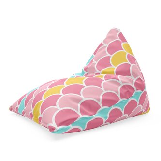 Sedací vak Triangl Barevné šupiny: 120 x 100 x 100 cm